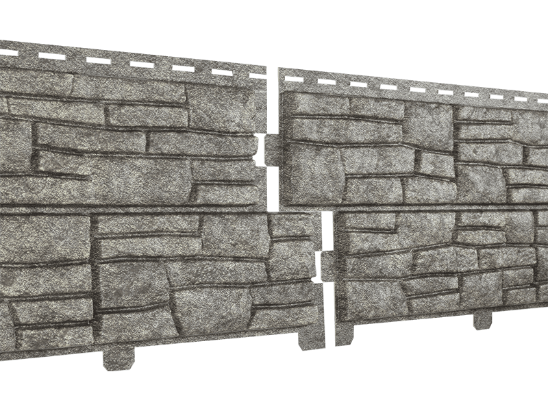 Сайдинг Ю-пласт Фасадная панель Стоун Хаус Сланец (Бежевый)