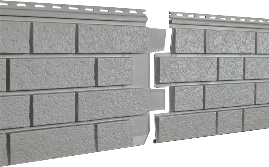 Фасадная панель Ю-пласт Стоун Хаус S-Lock Клинкер Нордик (дым)