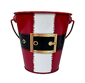 Декоративное кашпо "В лучших новогодних традициях" D11,5*H11 см., металл