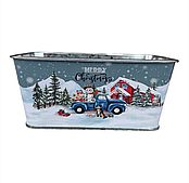 Декоративное кашпо "Сказочное настроение" D14,5*9,5/H6,5 см., металл