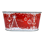 Декоративное кашпо "Свет Рождества" D17*10/H6,5 см., металл