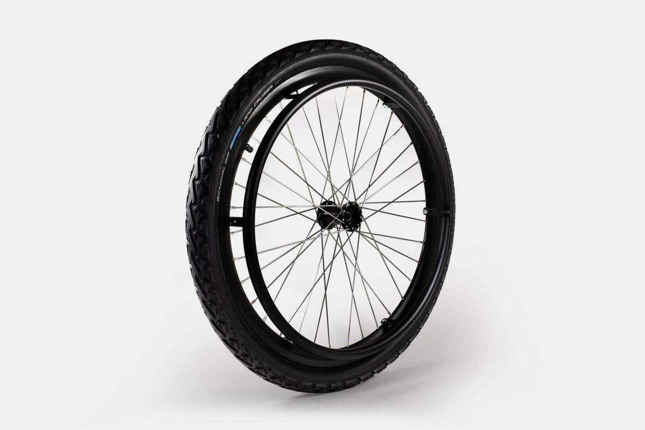 Колесо заднее внедорожное для инвалидной коляски 24"х1,9 PN шина Landcriuser, под ось 12 мм.