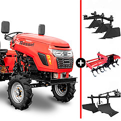 Минитрактор Rossel XT-152D в комплекте с навесным оборудованием