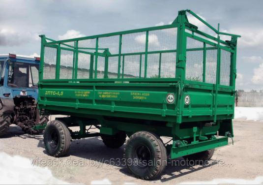 Прицеп тракторный с надставными сетчатыми бортами 2ПТС-4,5-1