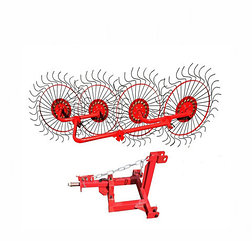 Сеноворошилка ВМ-4 4-х колесная на минитрактора (толщина спицы- 4 мм)