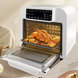 ГАРАНТИЯ ГОД!АЭРОГРИЛЬ ЭЛЕКТРИЧЕСКИЙ OULEMEI OLM-KZF015 1500 ВТ 16 Л, 10 программ