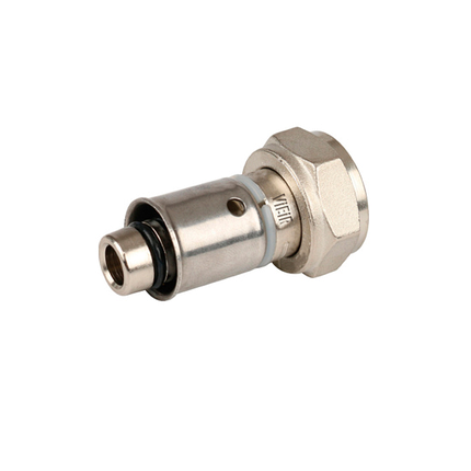 Соединение multi-fit с накидной гайкой 3/4" для труб 16х2.0 пресс ViEiR VR108-16, фото 2