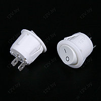 Клавишный переключатель KCD1-101-1-C3-W/2P, ON-OFF, 2 контакта, белый [S]