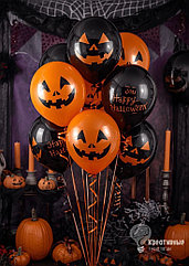 Оформление шарами в стиле Halloween