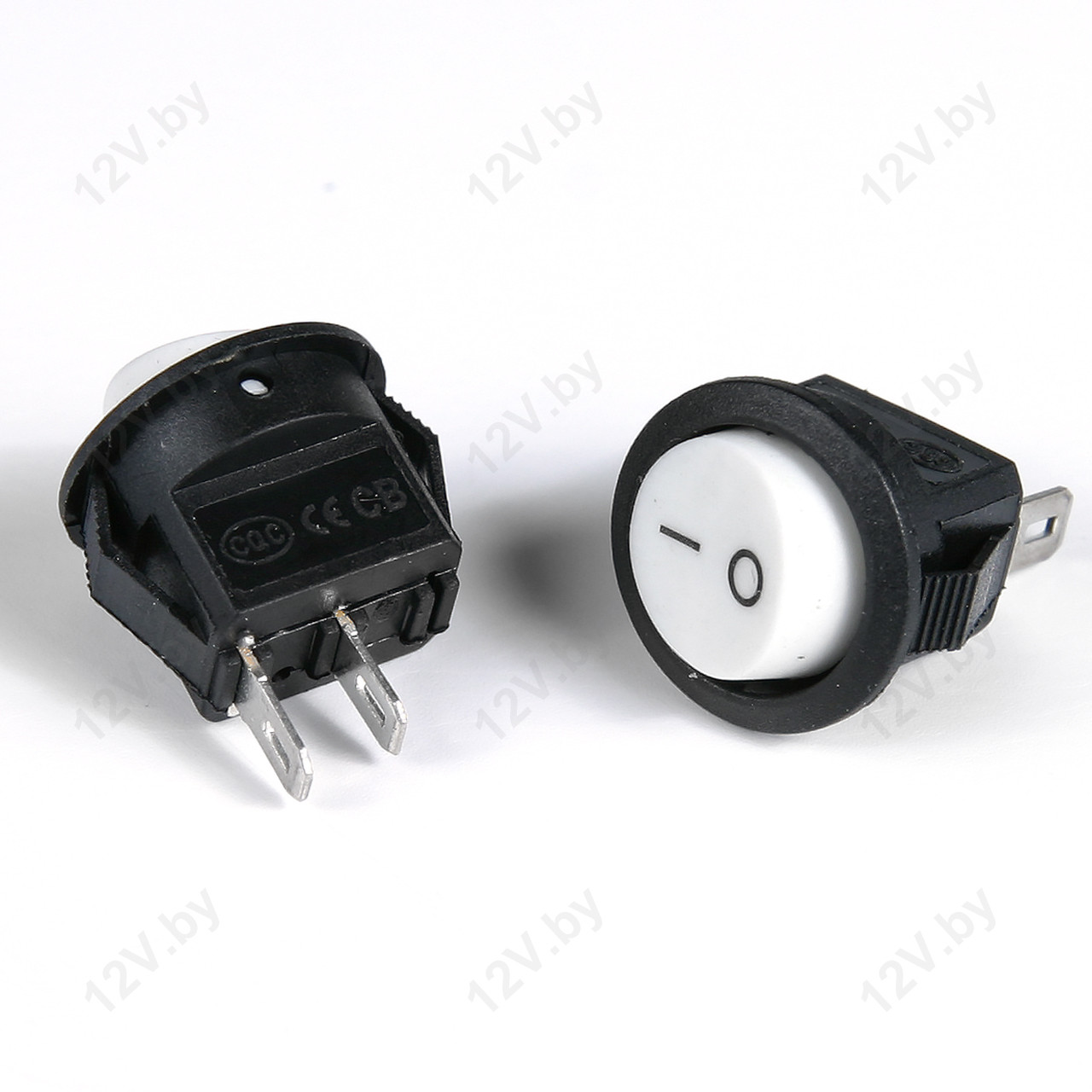 Клавишный переключатель KCD5-101-2-C3-W/2P on-off [S]