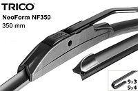 Щетка бескаркасная 350мм NEOFORM крепление HOOK TRICO NF350