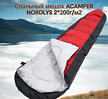 Спальный мешок ACAMPER NORDLYS Black-Red