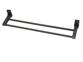 Держатель для полотенца прямой двойной графит Ledeme L30309U