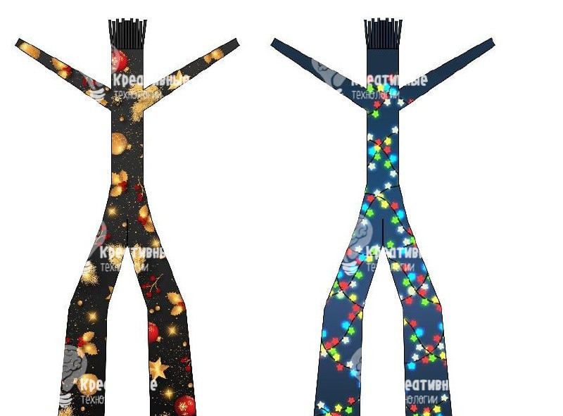 Новогодний декор: принтованные аэромэны