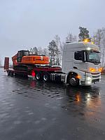 Трал для перевозки гусеничного экскаватора