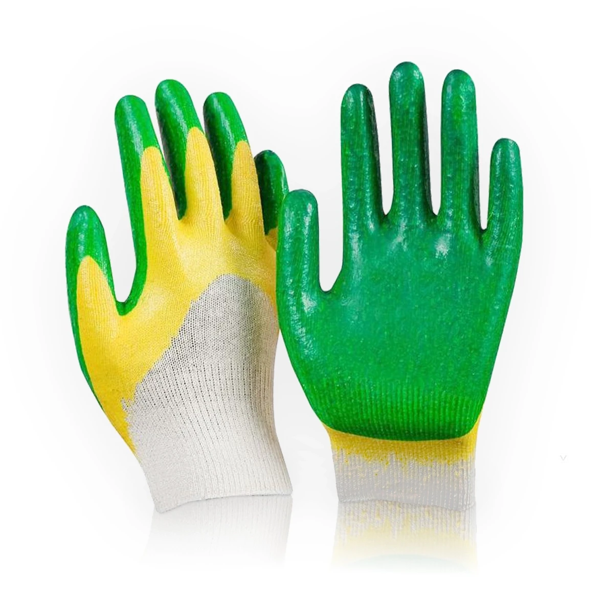 Перчатки х/б 13 класса с двойным латексным покрытием