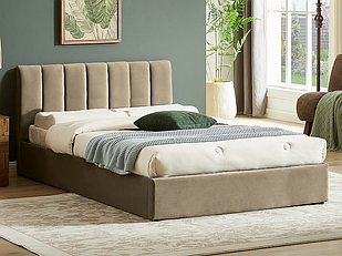 Кровать SIGNAL MONTREAL с подъемн. мех. Velvet Bluvel 28 бежевый, 120х200