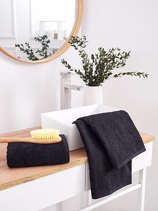 Полотенце махровое Guten Morgen Черный 70х140см, фото 2