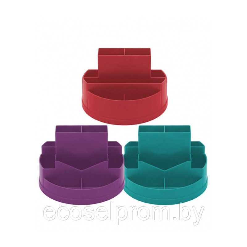 Подставка для канц. принадлежностей вращающаяся СИТИ, ассорти, арт. ОР115