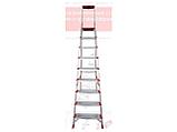 Лестница-стремянка алюм. проф. 195 см 9 ступ. 10,4кг NV3118 Новая Высота, фото 4