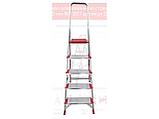 Лестница-стремянка алюм. проф. с широкой ступенью 107 см 5 ступ. 6кг NV3117 Новая Высота, фото 3