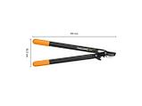 Сучкорез плоскостной L74 FISKARS PowerGear с загнутыми лезвиями средний, фото 3