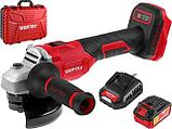 Аккум. углошлифмашина WORTEX LX CAG 1812-1 E в чем. ALL1 XLT SET БЕСЩЕТ., 18 В, 125 мм, 8000 об/мин, фото 2