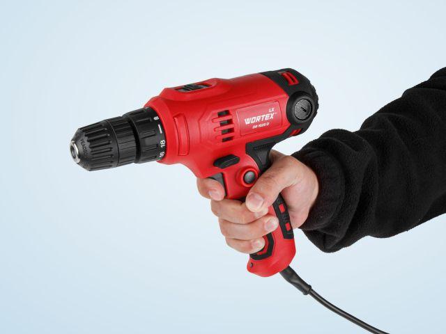 Дрель-шуруповерт WORTEX LX DR 1025 D в кор. 400 Вт, 30 Нм, 2 скор., БЗП 0.8-10 мм, 4 м шнур - фото 6 - id-p240764618