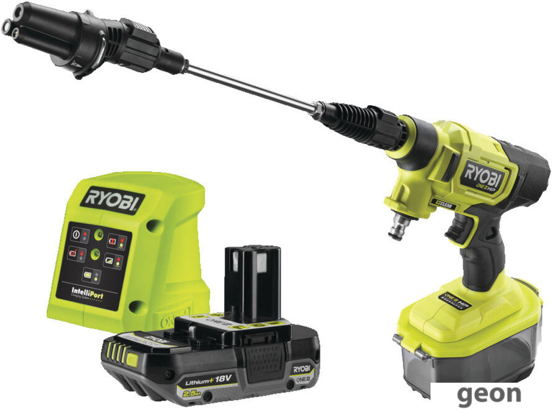 Мойка высокого давления Ryobi RY18PWX41A-125 (с 1-им АКБ)