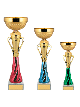 Кубок  на мраморной подставке,   высота 23 см , чаша 8 см , зеленый