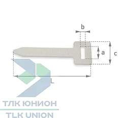 Ремень для люверсов, 27х8 мм, серый, Bozamet 43.20.00