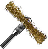 ЗУБР 5 шт, 25/40/55/63/78 мм, витая латунированная, стальная проволока, набор дисковых щеток-крацовок для, фото 2