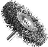 ЗУБР 50 мм, витая, стальная проволока 0.3 мм, щетка дисковая для дрели, Профессионал (35198-050), фото 2