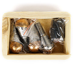 Шкворень УАЗ полный к-т 3160-2304019 (латун. вкладыш) с ключом *WAXOYL* с/образца