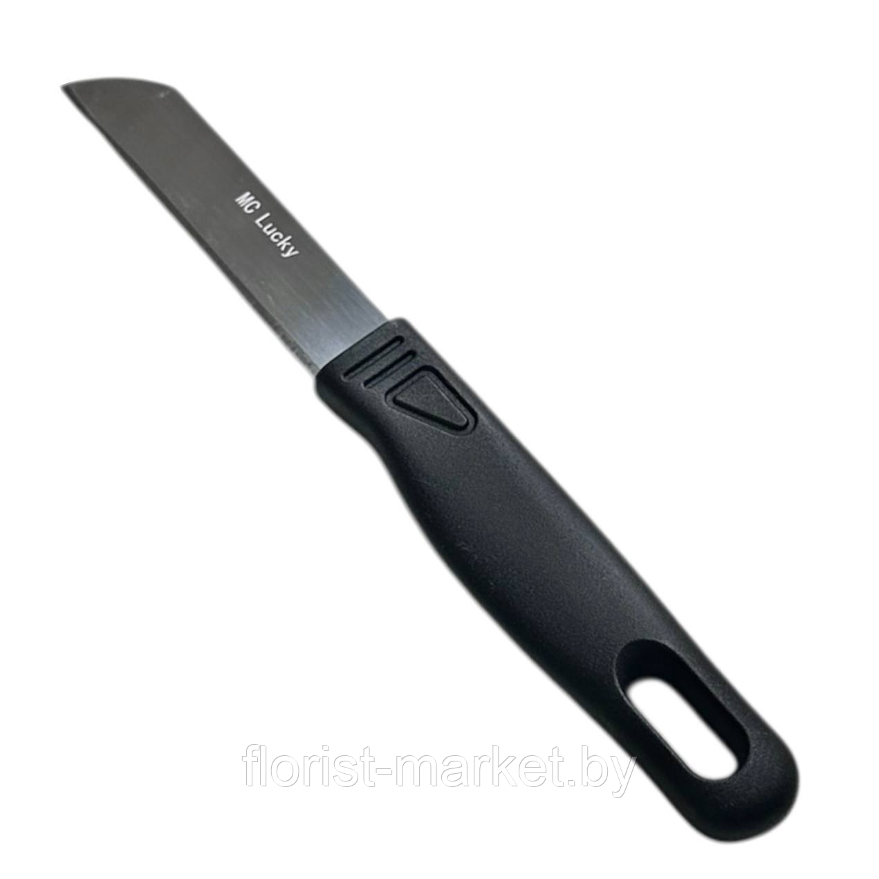 Нож для флориста MC-63, лезвие 7,6 см, длина 17,2 см, черные ручки