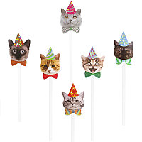 Топпер Котики, ассорти, 14 см, 6 шт (арт.6234008)