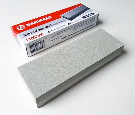 Брусок точильный двухсторонний 150х50х25мм 100/200 Bauwelt, фото 2