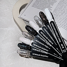 Гель-лак  Авантюриновый след,Мерцание радуги,Нежный лазурит NailPassion, 10мл