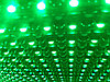 Сверхяркая Светодиодная LED табло Бегущая строка (Часы) Зеленая 320х160мм