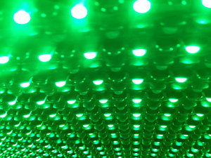 Сверхяркая Светодиодная LED табло Бегущая строка Зеленая 640х160мм