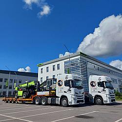 Трал для перевозки телескопического погрузчика