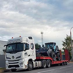 Трал для перевозки экскаватора - погрузчика