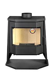 Печь-камин Бавария панорама ПРИЗМА с плитой