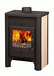 Печь-камин «Бавария» с плитой и теплообменником