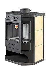 Печь-камин "Бавария" ПРИЗМАТИК с плитой