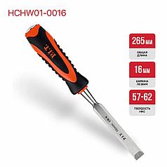 Стамеска по дереву плоская P.I.T. CONTROL HCHW01-0016,16 мм, 265х135 мм, 28°, 200 г, удар, CR-V