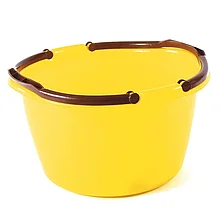 Таз хозяйственный с ручками "Италия" желтый, 17 л