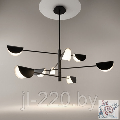 Люстра потолочная Maytoni Modern Mollis MOD126PL-08B, IP20, черный