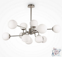 Люстра потолочная Maytoni Modern Erich MOD221-PL-12-N, IP20, никель, белый