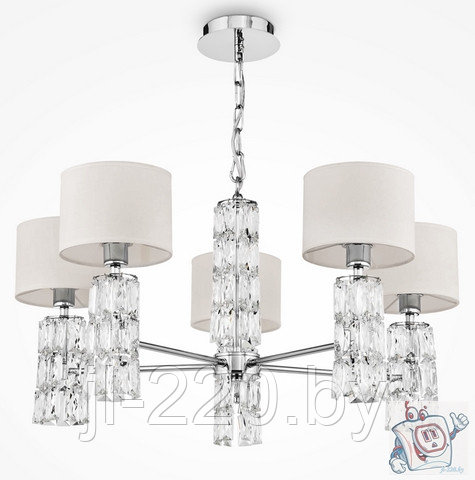 Люстра потолочная Maytoni Modern Talento DIA008PL-05CH, IP20, хром, белый